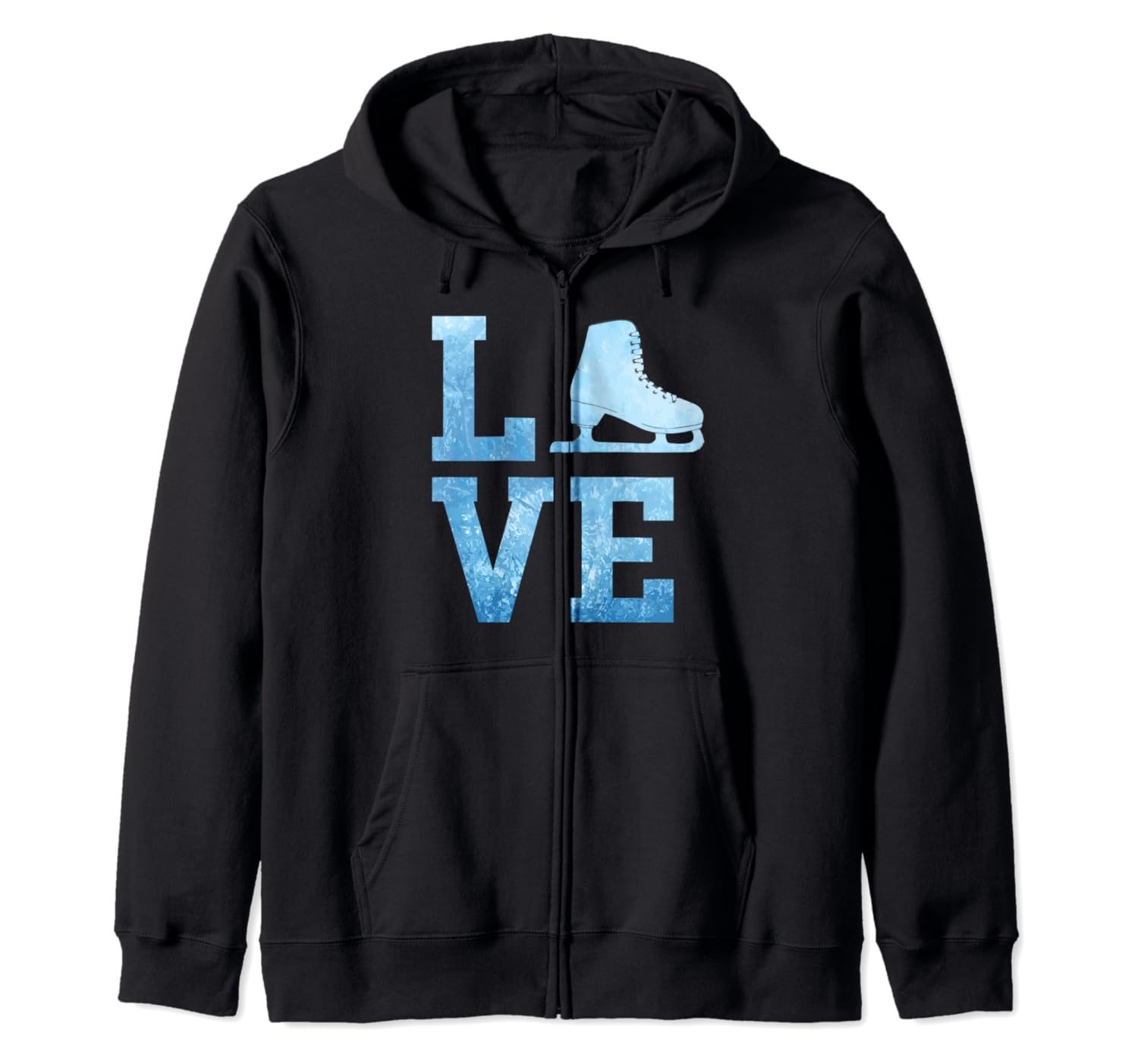 Love Ice Skating Cute Winter Sports Figure Skating Zip